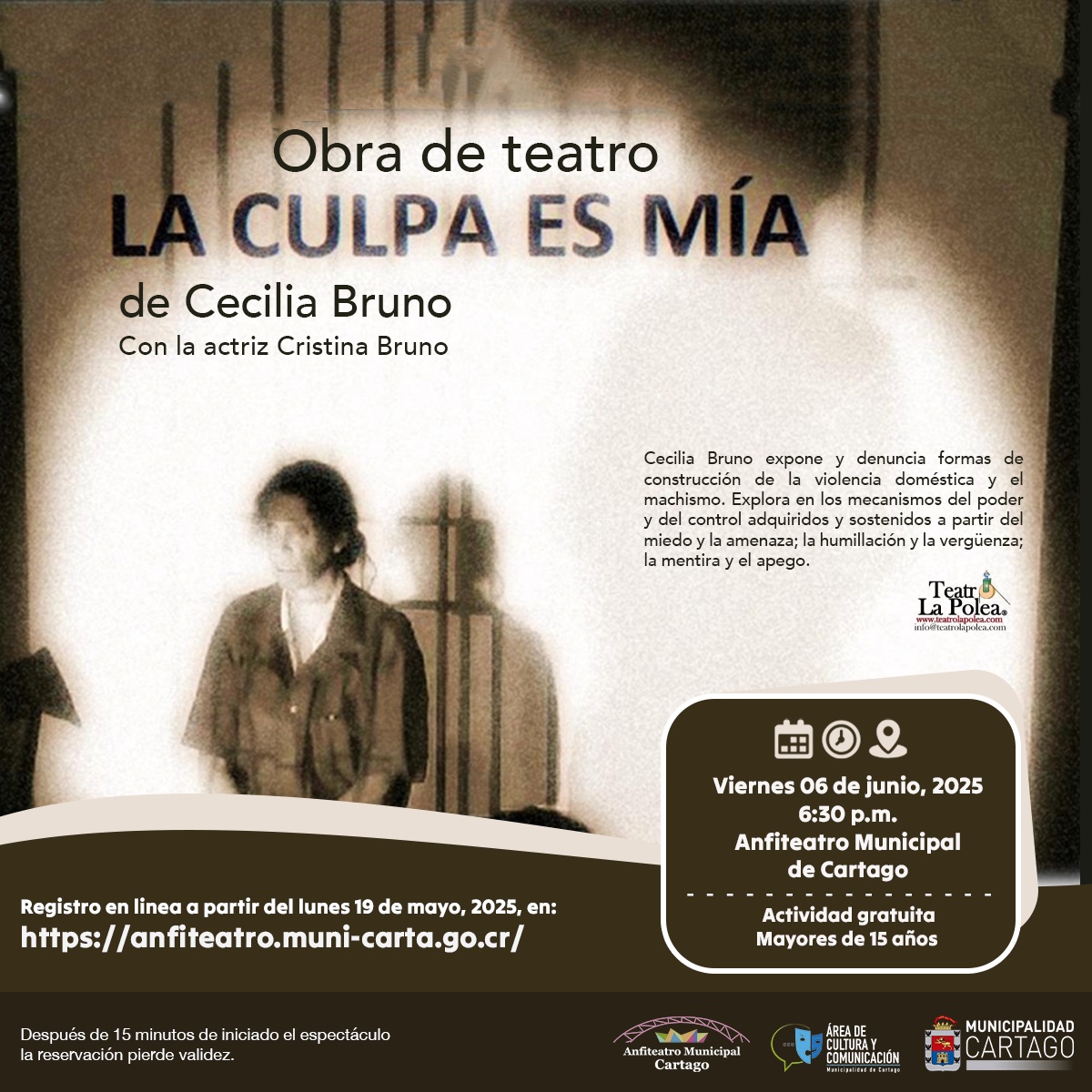 Obra de teatro “La culpa es mía»