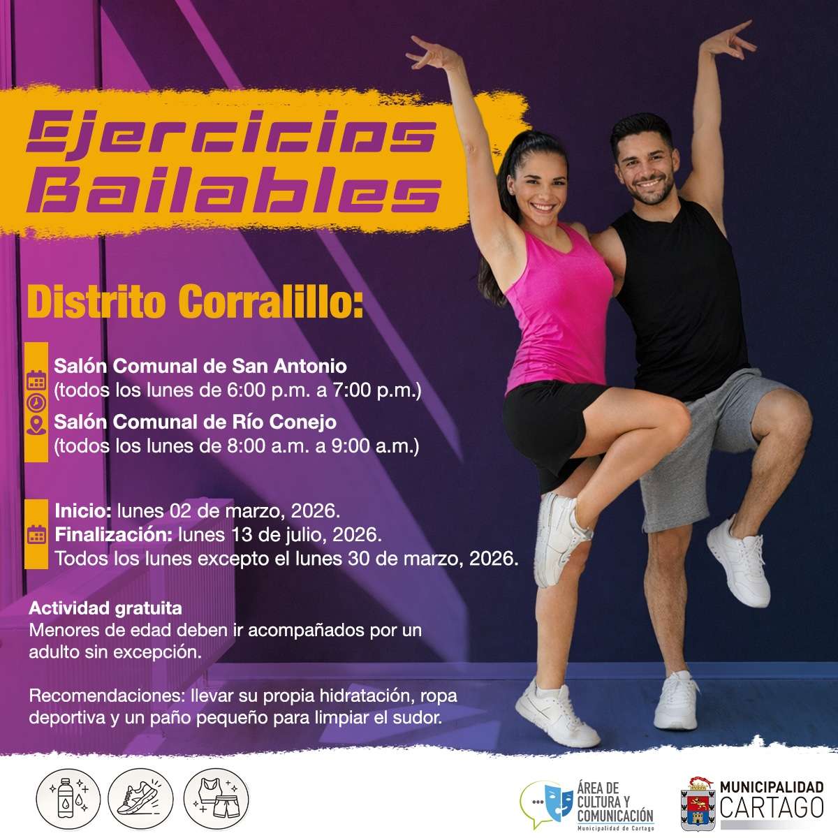 Ejercicios bailables en Corralillo