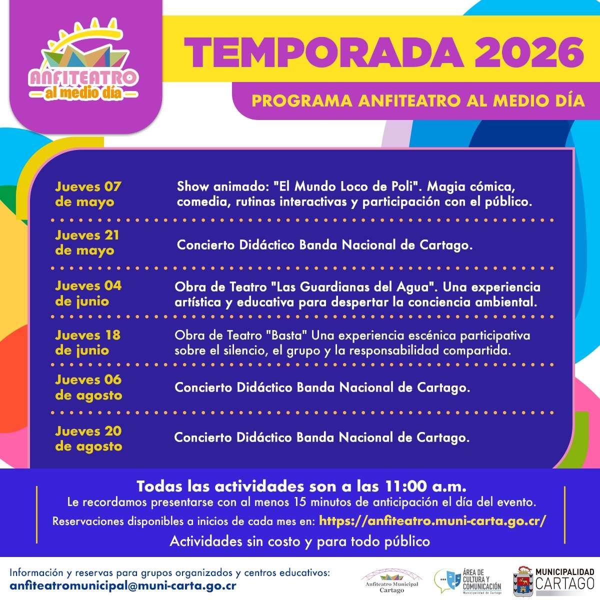 Temporada Anfiteatro Al Medio Día