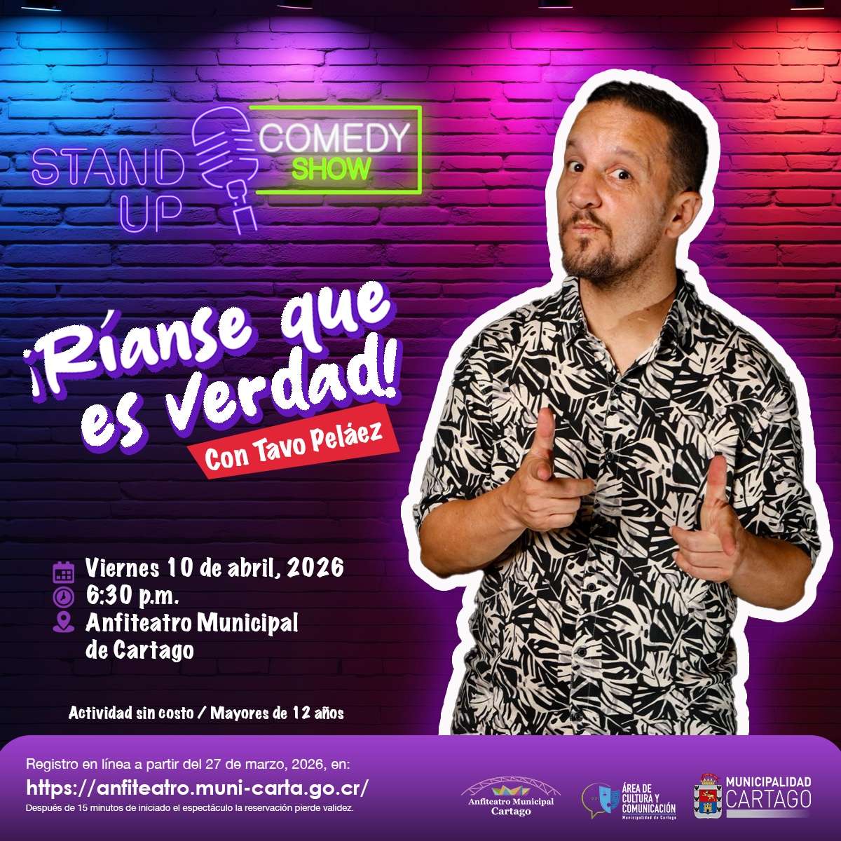 Stand Up Comedy Show: "¡Ríanse que es verdad!"